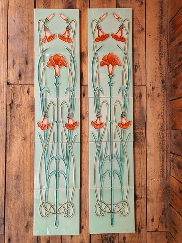 Victorian tiles fireplace - victorian,