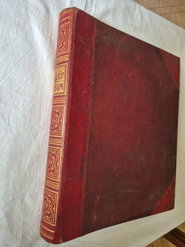 Antique leather scrapbook - ​antique,