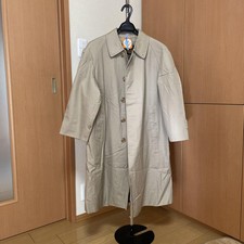 Burberry Vintage Trench Coat Nova Check Liner Cotton Beige Size 165 For Men