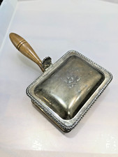 ANTIQUE VINTAGE SILVER PLATE BOX CRUMB CATCHER BELVIN PLATE NEVER OVER CLEANED !