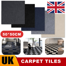 4-20pcs Carpet Tiles 50x50cm Carpet Floor Tiles Non-Slip Flooring Rugs for Home