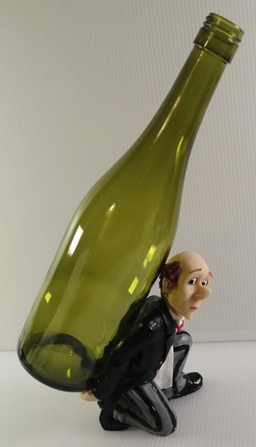 Novelty resin butler wine - butler,