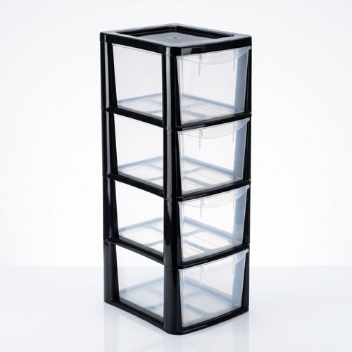 Drawer plastic storage tower - plastic,
