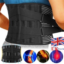 Double Pull Lumbar Lower Back Support Belt Brace Neoprene for Spine Pain Posture