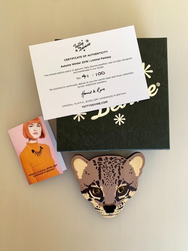 Tatty devine acrylic ocelot - devine,