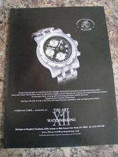 THE ART OF WATCHMAKING ALMEX TECHNOLOGY AVIATEX USA 1995 ADVERT A4 FILE 55