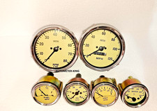 Smiths kit -Elec Temp Oil Fuel Volt Gauge 0-120MPH Speedo 0-80 RPM 100mm YC