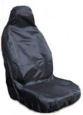 FOR RENAULT MASTER TRAFIC - HEAVY DUTY BLACK DRIVERS VAN SEAT COVER WATERPROOF