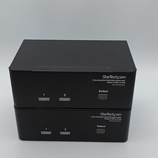 Startech 2 Port Dual DVI USB KVM Switch Audio & USB 2 Hub SV231DD2DUA (2 Units)