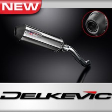 Kawasaki Z750 2004-2006 Delkevic Slip On 13.5" X-Oval Stainless Exhaust Muffler 