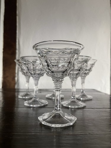 Art deco glasses port wine - glasses,