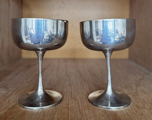 Pair silver plated - pair,