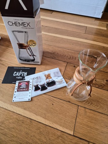 Chemex cup wood neck glass - chemex, 3-cup