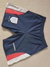 ENGLAND NATIONAL TEAM 1997/1999 TRAINING FOOTBALL SHORTS UMBRO VINTAGE