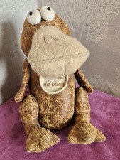 Flame Homeware Leatherette Platypus Stuffed Door Stop Antique Leather Look