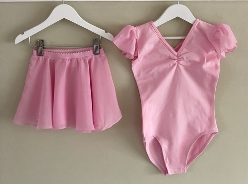 Girls pink leotard with - pink,