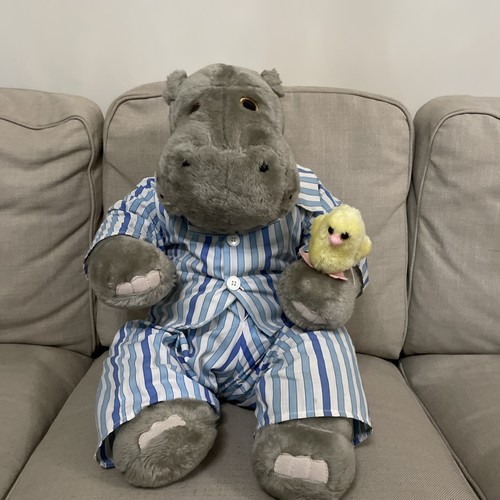 Silent night hippo large plush - silent,