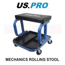 US PRO Tools Work Seat Garage Workshop Stool with Storage 5027