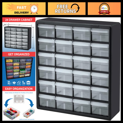 Drawer plastic storage - 24-drawer,