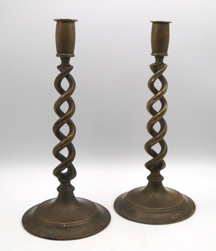 Pair vintage metal barley - vintage,