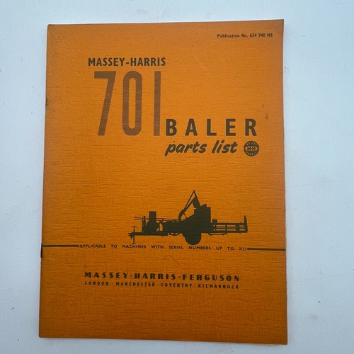 Massey harris 701 baler - massey,