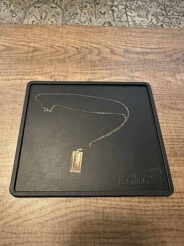 9ct 375 gold ingot - , necklace