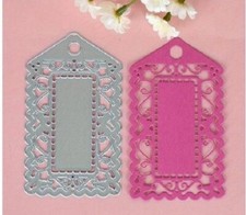 Large Fancy Gift Tag Metal Die