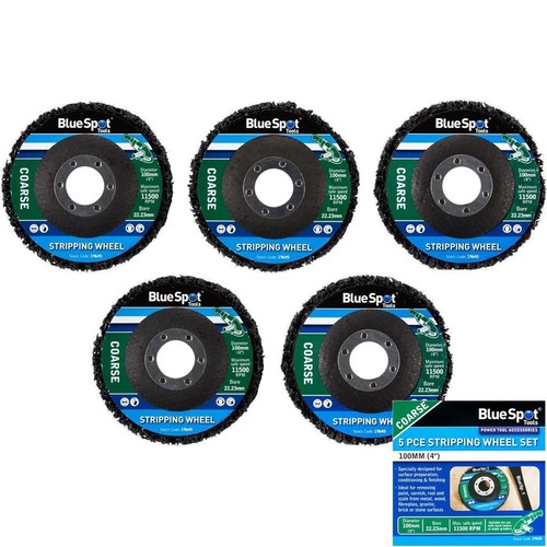 Bluespot 5pc 100mm coarse - 100mm,
