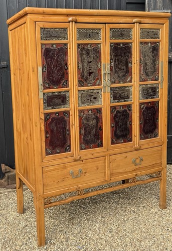 Chinese elm marriage cabinet - marriage,