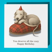 Bedlington Terrier  Happy