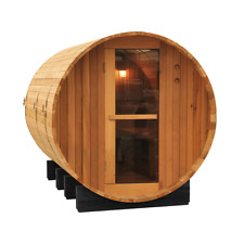 Fonteyn Barrel Sauna 4 ft. | Rustic | 120 x 185 x 200cm