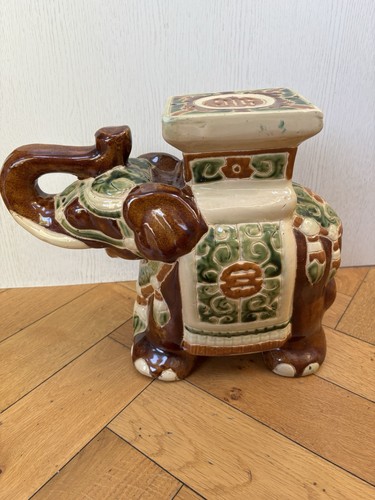 Vintage asian elephant ceramic - vintage,