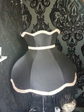 Black Satin Fringed Gothic