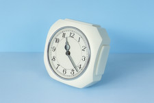 Vintage Mid Century Sterling Croydon Bakelite Battery Operated Wall Clock