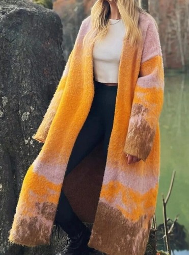 Zara yellow sunset alpaca wool - zara,