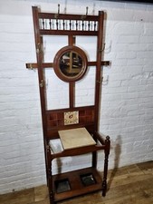Edwardian Mahogany Hall stand
