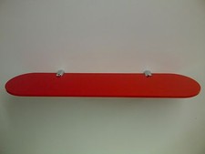 PLASTIC ACRYLIC PERSPEX SHELF WITH CHROME FIXINGS FOR BATHROOM LOUNGE & BEDROOMS
