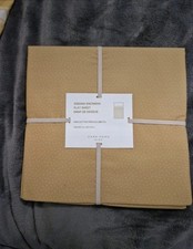 New Zara Home Kids Flat Sheet 100% Cotton 160 x 280cm Mustard Yellow Polka Dot