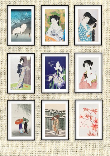 Japanese art prints - japanese, a4