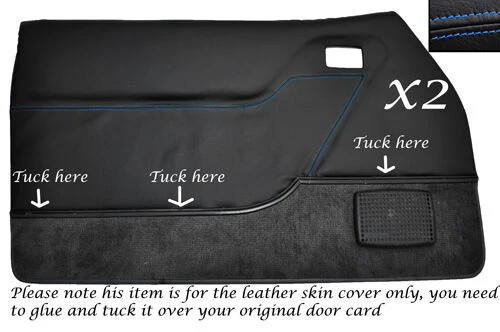 Blue stitch front - 2x, door