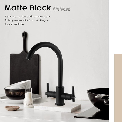 Funime black kitchen sink - black,