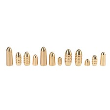 46pcs Fishing Brass Sinkers