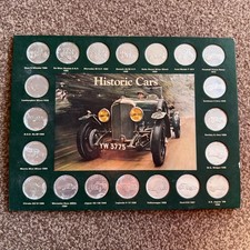 Vintage Shell “Historic Cars” 20-Coin Collection – Complete 1970s Original