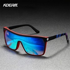 KDEAM Polarized Shield Sunglasses for Men Women Outdoor Fishing Driving Glasses