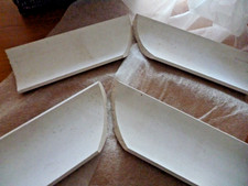 4 x Artex Coving Plaster Internal Corners 83mm Cove 127mm 90 Degree Angle White