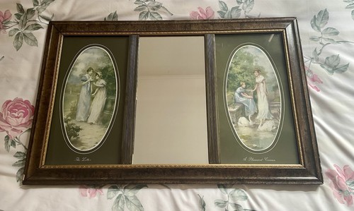 Vintage wooden framed - framed, triple