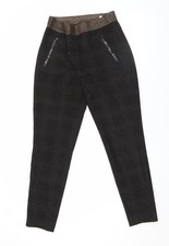 Robell Women Black Check Slim