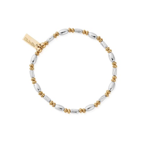 Chlobo silver and - gold, twisted