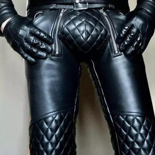 Men genuine leather pant - men,