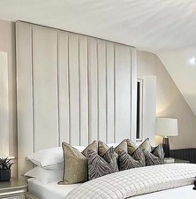 New Lotus Wall Mounted Headboard in Plush Velvet Fabric - 54", 60", 72" Heights